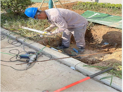 馬鞍山九華東路二期電力工井，保護(hù)管工程